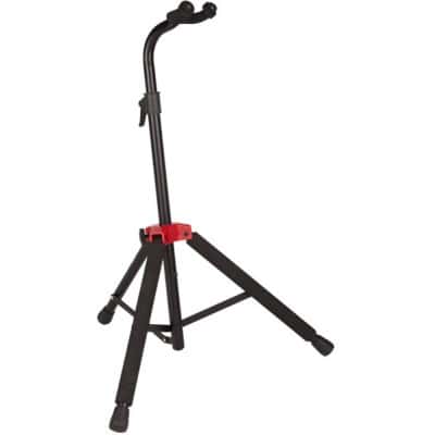 FENDER DELUXE HANGING GUITAR STAND, BLACK/RED