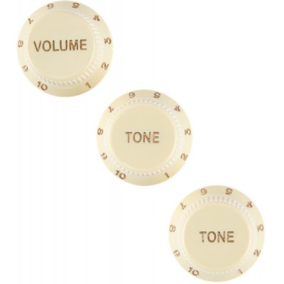 FENDER STRATOCASTER SOFT TOUCH KNOBS, AGED WHITE