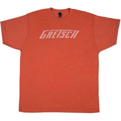 GRETSCH LOGO T-SHIRT, HEATHER ORANGE, M