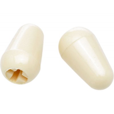 FENDER STRATOCASTER SWITCH TIPS, AGED WHITE (2)