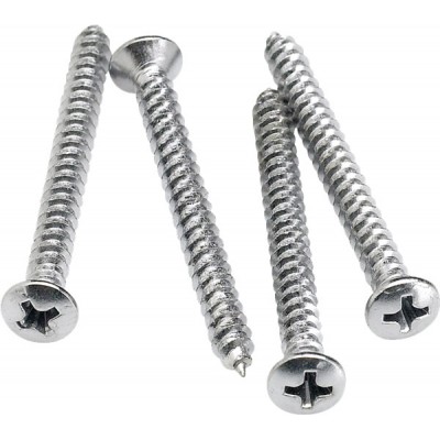 NECK MOUNTING SCREWS (4) (CHROME)