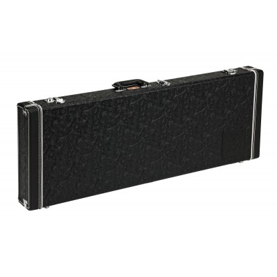 Waylon Jennings Strat-Tele Black Tooled Leather Case