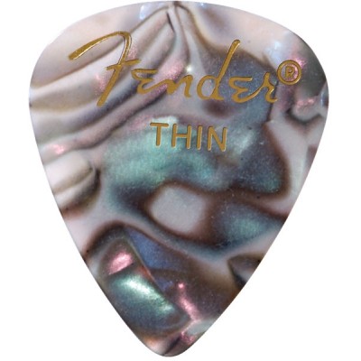 FENDER Premium Celluloid 351 Shape Picks, Thin, Alone La Piece