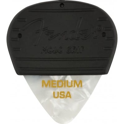 MOJO GRIP PICKS, CELLULOID, MEDIUM, 3-PACK, WHITE MOTO