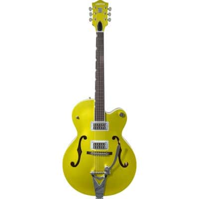G6120T-HR BRIAN SETZER SIGNATURE HOT ROD HOLLOW BODY WITH BIGSBY RW, LIME GOLD