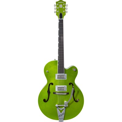 GRETSCH GUITARS G6120T-HR BRIAN SETZER SIGNATURE HOT ROD HOLLOW BODY WITH BIGSBY RW, EXTREME COOLANT GREEN SPARKLE