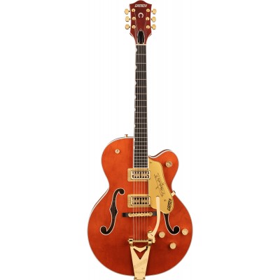 G6120TG PLAYERS EDITION NASHVILLE HOLLOW BODY WITH STRING-THRU BIGSBY AND GOLD HARDWARE EBO, ORANGE