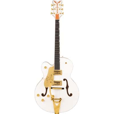 GRETSCH GUITARS G6136TG-LH PLAYERS EDITION FALCON HOLLOW BODY WITH STRING-THRU BIGSBY AND GOLD HARDWARE, LHED EBO, W