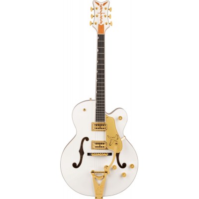 G6136TG PLAYERS EDITION FALCON HOLLOW BODY WITH STRING-THRU BIGSBY AND GOLD HARDWARE EBO, WHITE