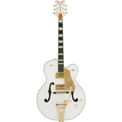 GRETSCH GUITARS G6136T-MGC MICHAEL GUY CHISLETT SIGNATURE FALCON WITH BIGSBY EBO, VINTAGE WHITE