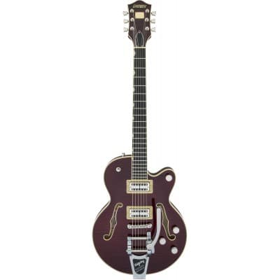 GRETSCH GUITARS G6659TFM PLAYERS EDITION BROADKASTER JR. CENTER BLOCK SINGLE-CUT WITH STRING-THRU BIGSBY AND FLAME M