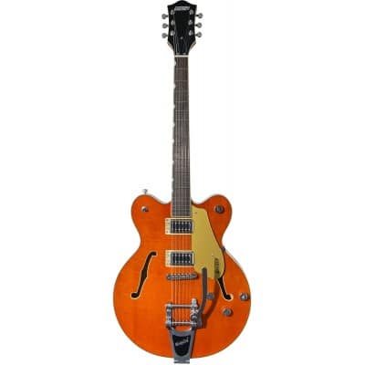 G5622T ELECTROMATIC CENTER BLOCK DOUBLE-CUT WITH BIGSBY LRL, ORANGE STAIN