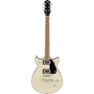 GRETSCH GUITARS G5222 ELECTROMATIC DOUBLE JET BT WITH V-STOPTAIL IL VINTAGE WHITE