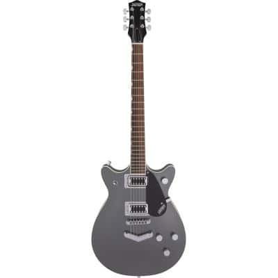 GRETSCH GUITARS G5222 ELECTROMATIC DOUBLE JET BT WITH V-STOPTAIL LRL, LONDON GREY