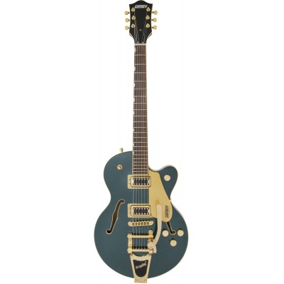 GRETSCH GUITARS G5655TG ELECTROMATIC CENTER BLOCK JR. SINGLE-CUT WITH BIGSBY AND GOLD HARDWARE LRL, CADILLAC GREEN