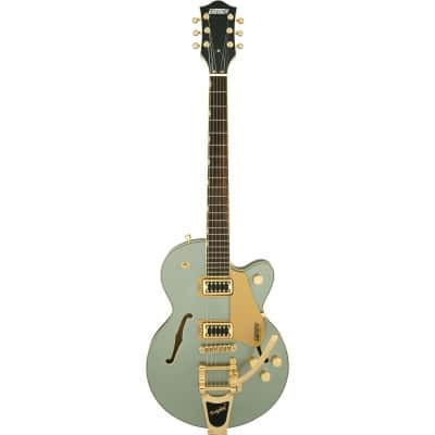 GRETSCH GUITARS G5655TG ELECTROMATIC CENTER BLOCK JR. SINGLE-CUT WITH BIGSBY AND GOLD HARDWARE LRL, ASPEN GREEN