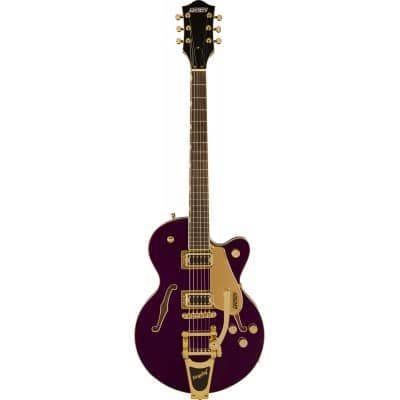 GRETSCH GUITARS G5655TG ELECTROMATIC CENTER BLOCK JR. SINGLE-CUT WITH BIGSBY AND GOLD HARDWARE LRL AMETHYST