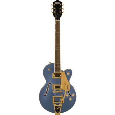 G5655TG ELECTROMATIC CENTER BLOCK JR. SINGLE-CUT WITH BIGSBY AND GOLD HARDWARE LRL CERULEAN SMOKE