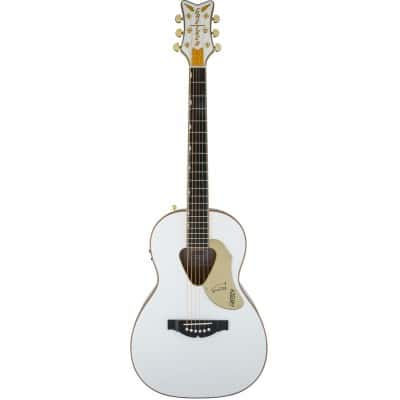G5021WPE RANCHER PENGUIN PARLOR ACOUSTIC-ELECTRIC, FISHMAN PICKUP SYSTEM, WHITE