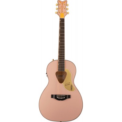 GRETSCH GUITARS G5021E RANCHER PENGUIN PARLOR ACOUSTIC/ELECTRIC SHELL PINK