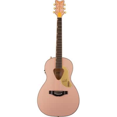 GRETSCH GUITARS G5021E RANCHER PENGUIN PARLOR ACOUSTIC-ELECTRIC SHELL PINK