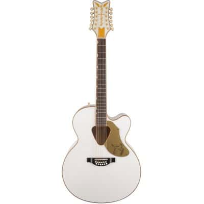 G5022CWFE-12 RANCHER FALCON JUMBO 12-STRING CUTAWAY ELECTRIC, FISHMAN PICKUP SYSTEM, WHITE