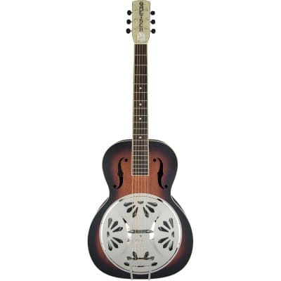 G9220 BOBTAIL ROUND-NECK A.E., MAHOGANY BODY SPIDER CONE RESONATOR GUITAR, FISHMAN NASHVILLE RESONAT