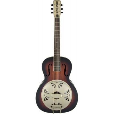 G9241 ALLIGATOR BISCUIT ROUND-NECK RESONATOR GUITAR WITH FISHMAN NASHVILLE PICKUP, 2-COLOR SUNBURST