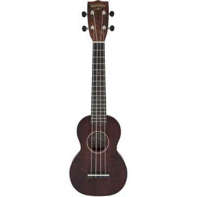 g9100-l soprano long-neck ukulele with gig bag ovkgl, vintage mahogany stain