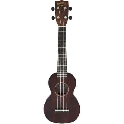 GRETSCH GUITARS G9100-L SOPRANO LONG-NECK UKULELE WITH GIG BAG OVKGL, VINTAGE MAHOGANY STAIN