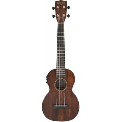 G9110-L A.E. CONCERT LONG-NECK UKULELE WITH GIG BAG OVKGL, FISHMAN KULA PICKUP, VINTAGE MAHOGANY STA