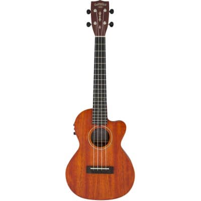 G9121 A.C.E. TENOR UKULELE WITH GIG BAG OVKGL, ACOUSTIC-CUTAWAY-ELECTRIC, FISHMAN KULA PICKUP, HONEY