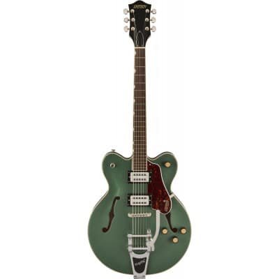 G2622T STREAMLINER CENTER BLOCK DOUBLE-CUT WITH BIGSBY LRL BROAD\'TRON BT-3S PICKUPS STEEL OLIVE