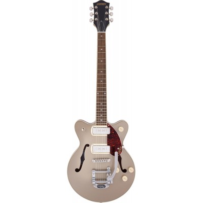 G2655T-P90 STREAMLINER CENTER BLOCK JR. DOUBLE-CUT P90 WITH BIGSBY LRL, TWO-TONE SAHARA METALLIC AND