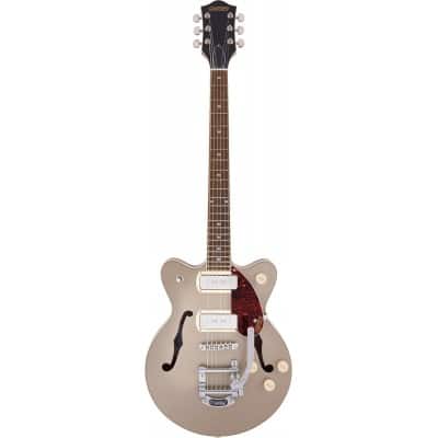 GRETSCH GUITARS G2655T-P90 STREAMLINER CENTER BLOCK JR. DOUBLE-CUT P90 WITH BIGSBY LRL, TWO-TONE SAHARA METALLIC AND
