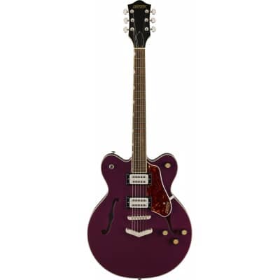 G2622 STREAMLINER CENTER BLOCK DOUBLE-CUT WITH V-STOPTAIL LRL BROAD\'TRON BT-3S PICKUPS BURNT ORCHID
