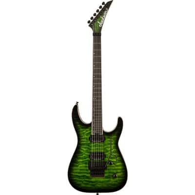 JACKSON GUITARS PRO PLUS SERIES DINKY DKAQ, EBONY FINGERBOARD, EMERALD GREEN