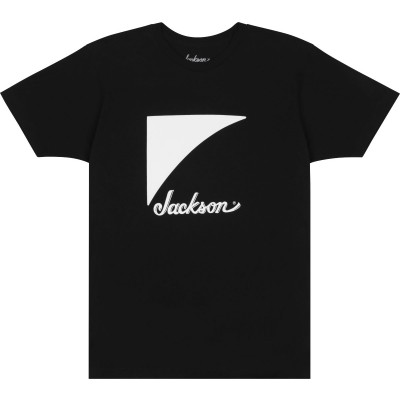 JACKSON® SHARK FIN LOGO T-SHIRT BLACK XL