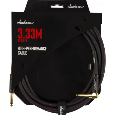 JACKSON GUITARS JACKSON® HIGH PERFORMANCE CABLE BLACK AND RED 10.93