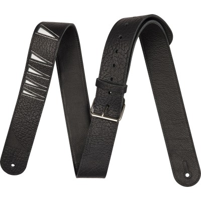 JACKSON® SHARK FIN LEATHER STRAP BLACK AND WHITE 2