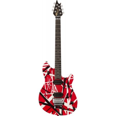 WOLFGANG SPECIAL STRIPED SERIES, EBONY FINGERBOARD, RED, BLACK, AND WHITE