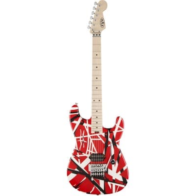 EVH STRIPED RED WITH BLACK STRIPES