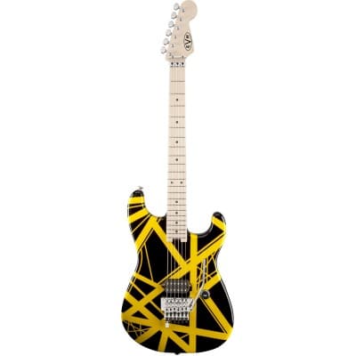 EVH STRIPED BLACK WITH YELLOW STRIPES