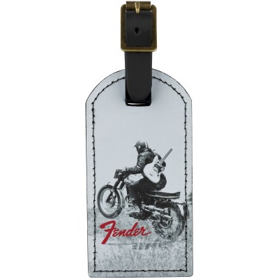 FENDER Fender Vintage Ad Luggage Tag Motorcycle Rider