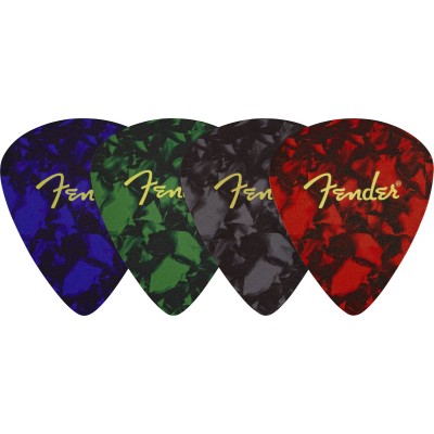 FENDER Dessous de verres Forme Médiator Logo MULTI-color Lot De 4