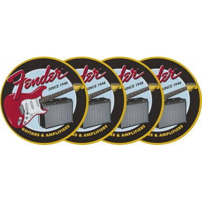 Fender 1946 Guitars & Amps Coaster Set