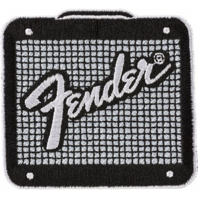 AMP LOGO PATCHBLACK AND CHROME