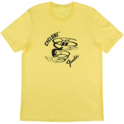 FENDER CYCLONE T-SHIRT, YELLOW, XXL