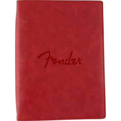 Fender Vegan Leather Music Note Book Dakota Red