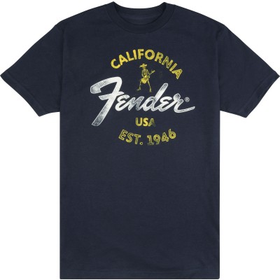 FENDER Fender Baja Blue T-Shirt, Blue, L